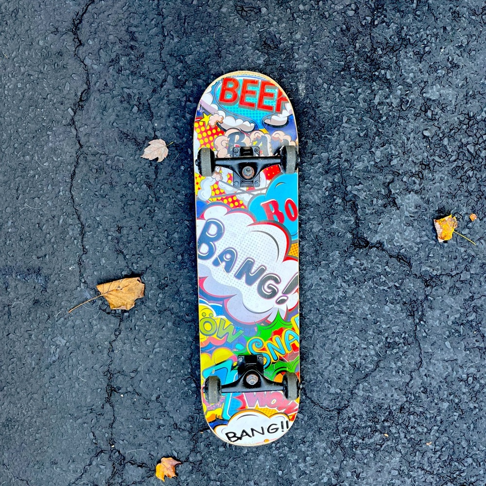 Npet pro skateboard (colorful graffiti)